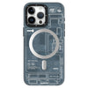 Youngkit Futuristic Circuit Magsafe iPhone 15Pro / 15Pro Max Case - Grey
