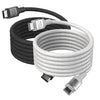 SCOSCHE STRIKELINE COBRA 6" USB-C™ TO USB-C™ BRAIDED MAGNETIC CABLE POWER DELIVERY - BLACK