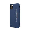 U.S.Polo Assn.Silicone Effect Case Vertical Logo for iPhone (2019) - Blue