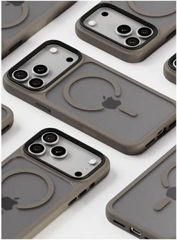Blupebble Hybrid Matte MagSafe Case for iPhone 17 Pro Max - Gray