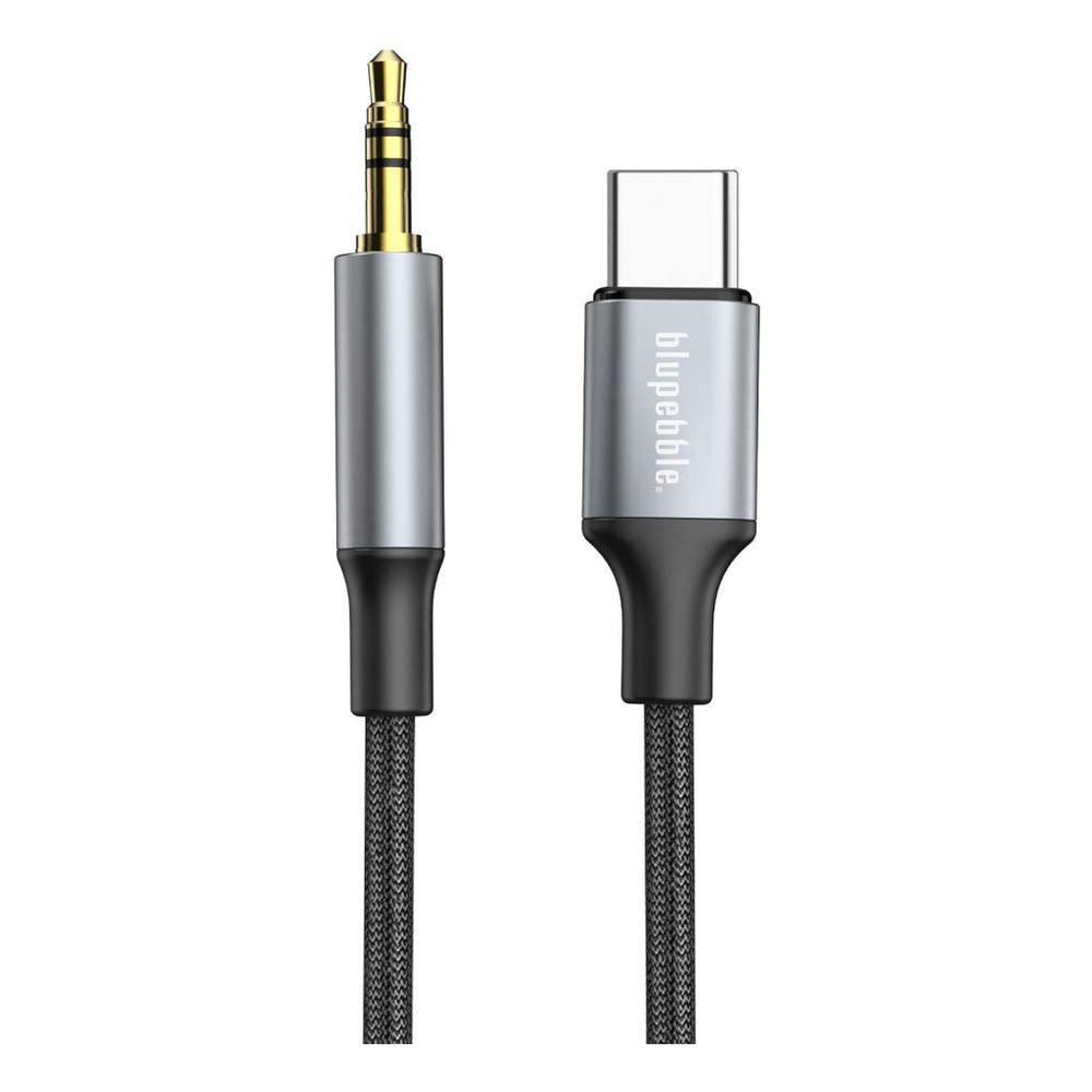 Blupebble USB-C Male To 3.5mm Male Cable - Gray