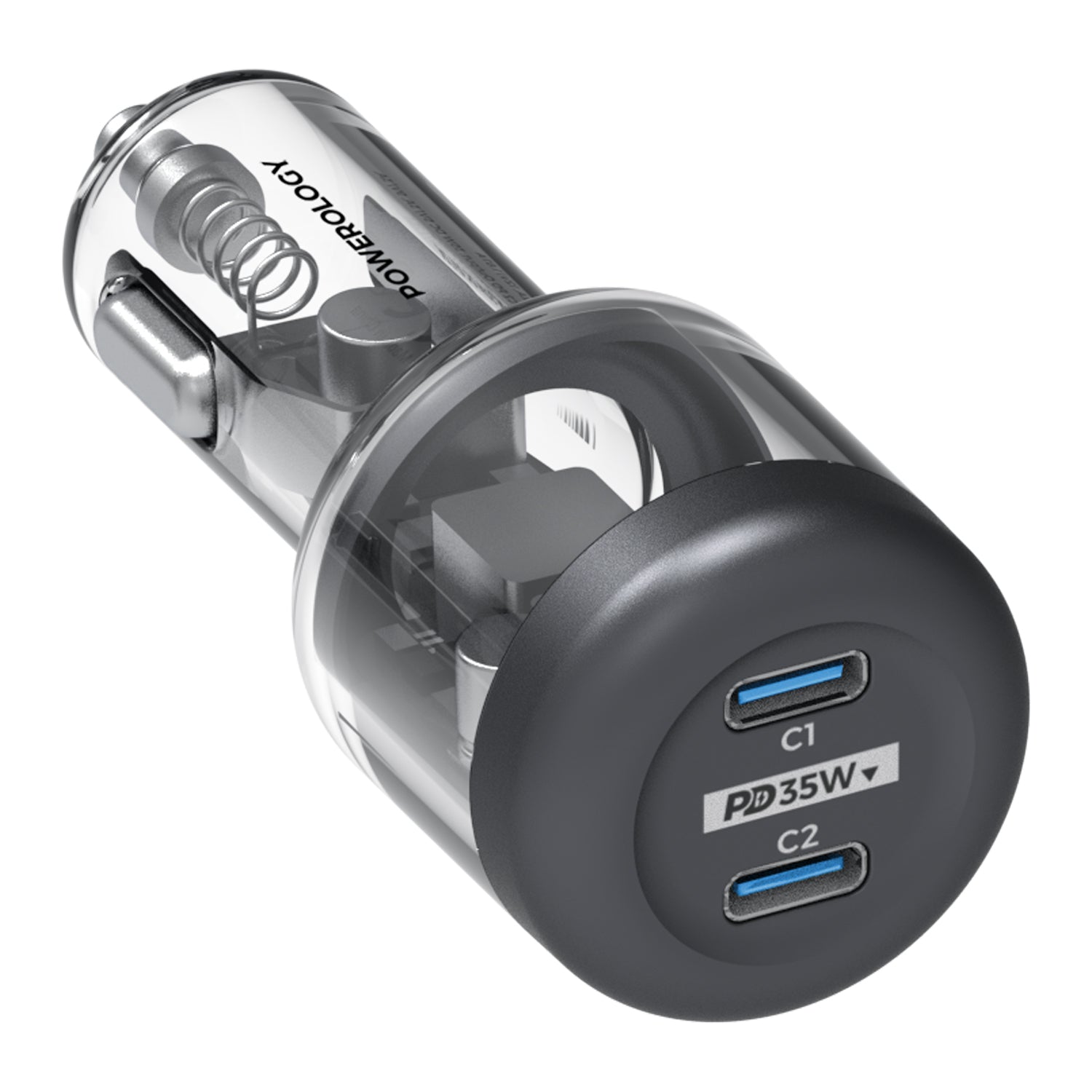 Powerology Ultra-Quick Crystalline Series Car Charger