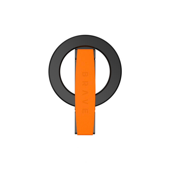 Brave 360° Rotatable Magnetic Phone Grip & Kickstand - Orange