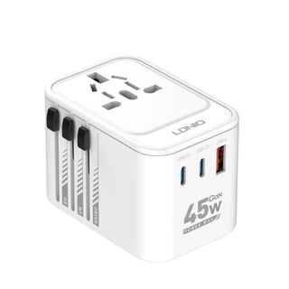 LDNIO Z8 45W Worldplug All In One Worldwide Travel Charger Multi Plug Adapter with USB Type-C Charging Universal
Travel Adapter