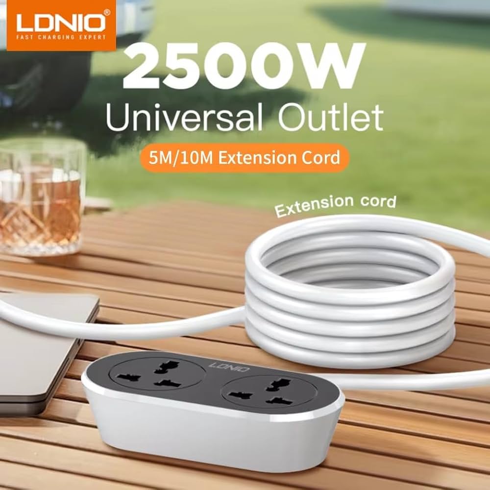 LDNIO Universal Outlet Extension Cord – 10M