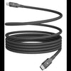 Powerology MFI Lightning to USB-C Magnetic Metal Plug Nylon Braided Cable 1.2 Meter - Dark Grey