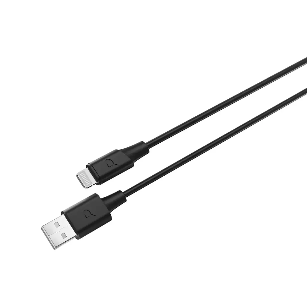 Powerology Power Sync Flex USB-A to Lightning 1.2m Cable - Black
