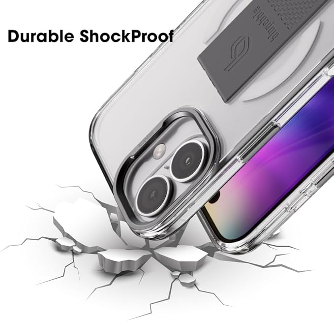 BLUPEBBLE iPhone 17 GripFlex Case MagSafe Grey