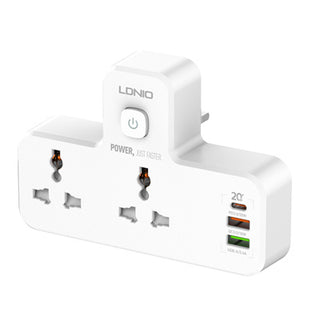 LDNIO 2 AC Outlets Portable Extension Power Socket