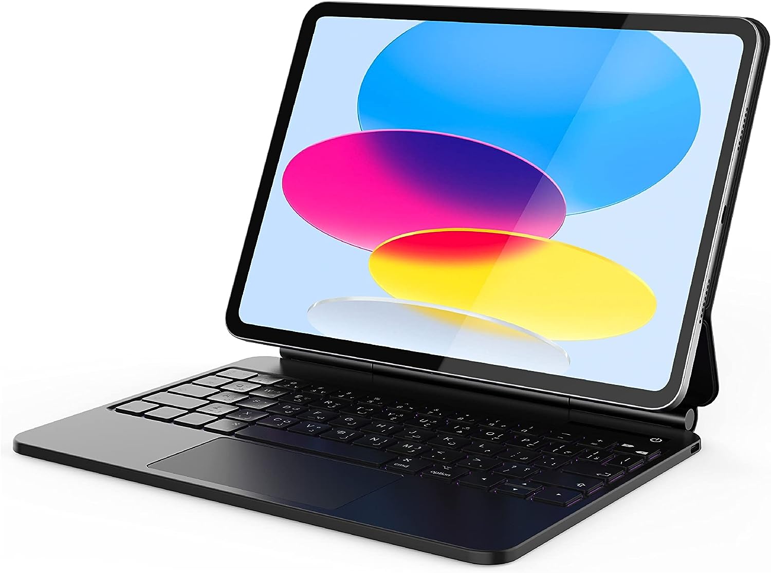 Blupebble Magic Folio with Trackpad English / Arabic Keyboard iPad Pro 12.9 2023