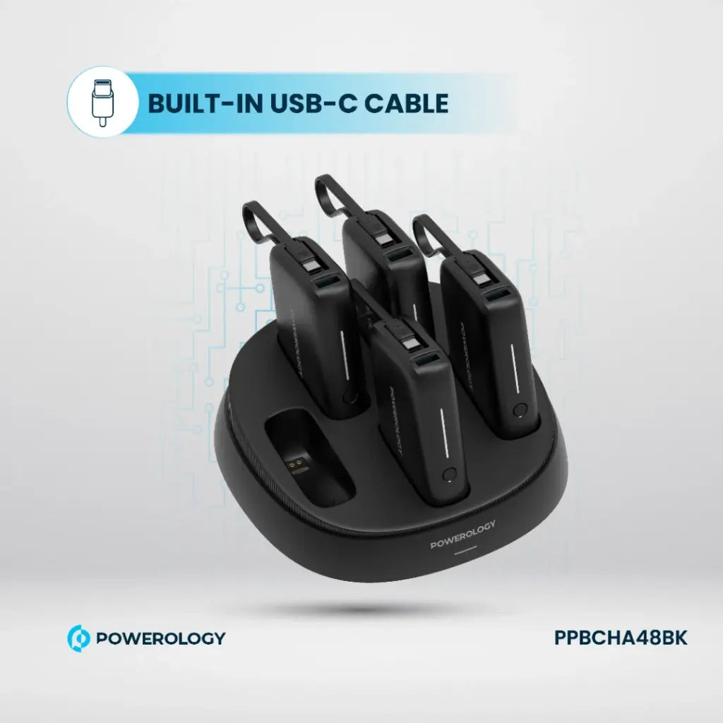 Powerology 5 in 1(10000mAh Power Bank Station)