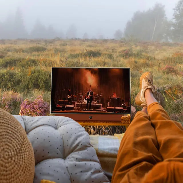 Skyworth 24-Inch Portable Smart FHD Google TV with Case