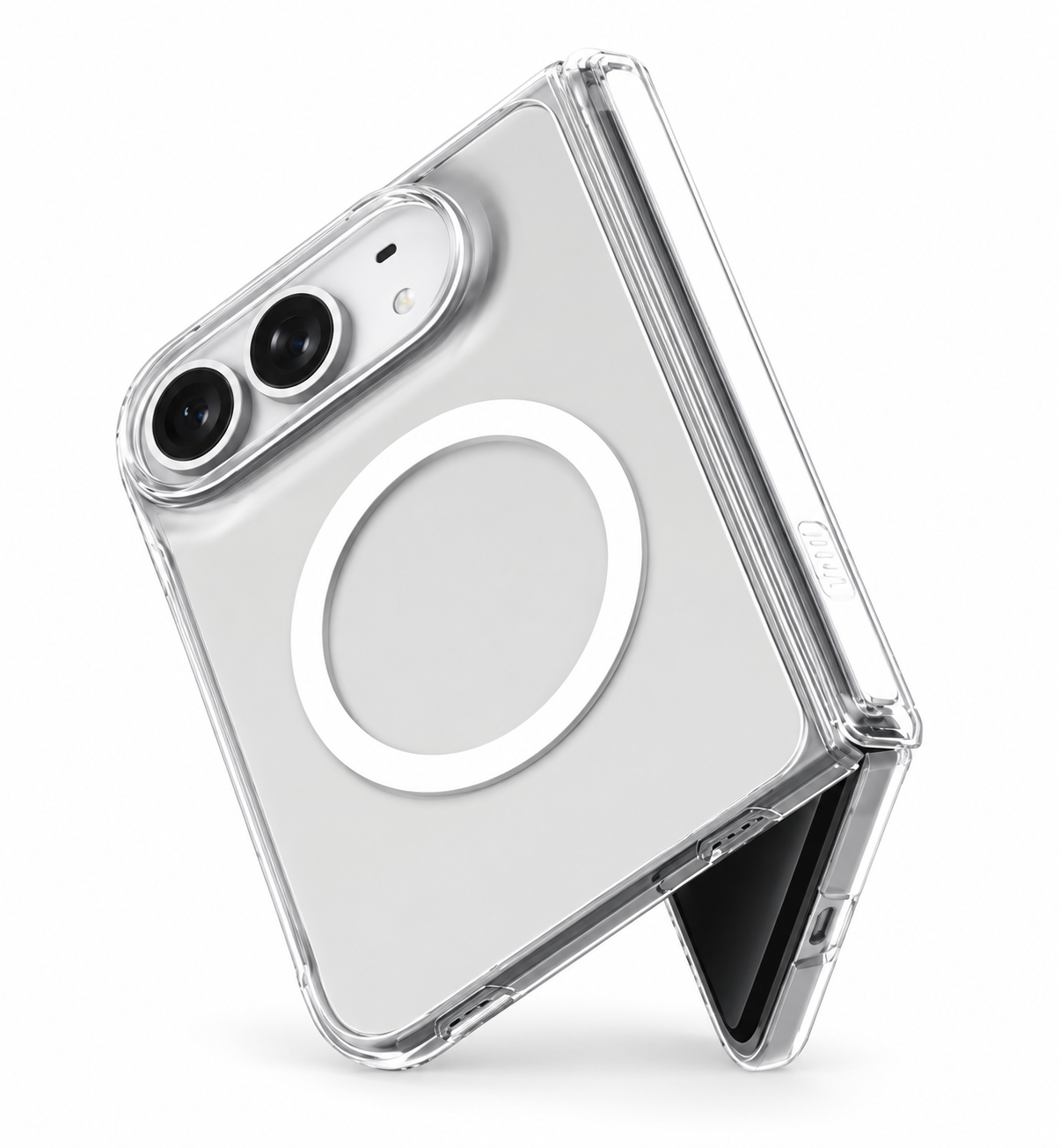 Blupebble Hybrid Mag Clear Case with MagSafe for iPhone Duo – Clear