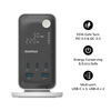 MOMAX 1-CHARGE WORK FLOW 6-OUTLET
DIGITAL DISPLAY POWER TOWER WITH
USB