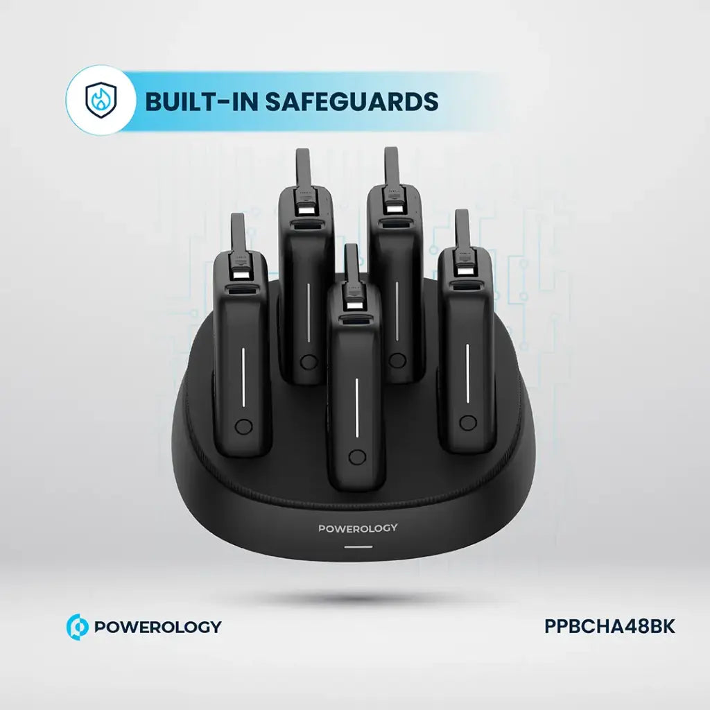 Powerology 5 in 1(10000mAh Power Bank Station)