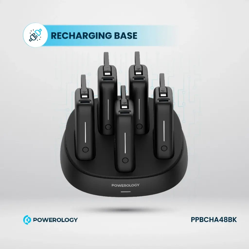 Powerology 5 in 1(10000mAh Power Bank Station)