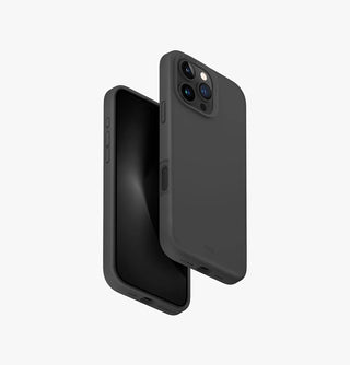 Uniq Lino Hue Hybrid Silicone Case with Magnetic Charging for IPhone 16Pro Max - Charcoal