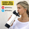 Scosche MagicMount™ Flask Insulated Water Bottle with Built-In MagSafe Compatible Phone Mount