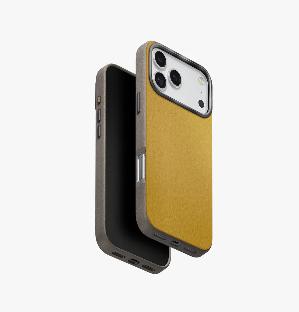 UNIQ Hybrid - iPhone 17 Pro Max 6.9 MagClick LYDEN DS Case - Canary Yellow / Flint Grey