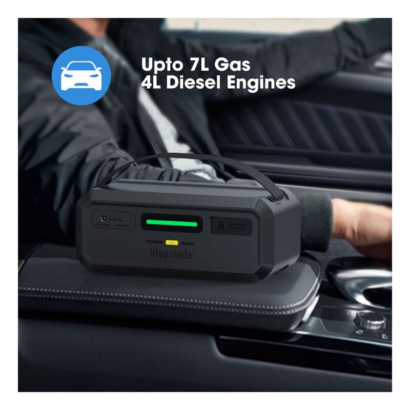 BluPebble NaviPulus Capacitor Powered Jump Starter