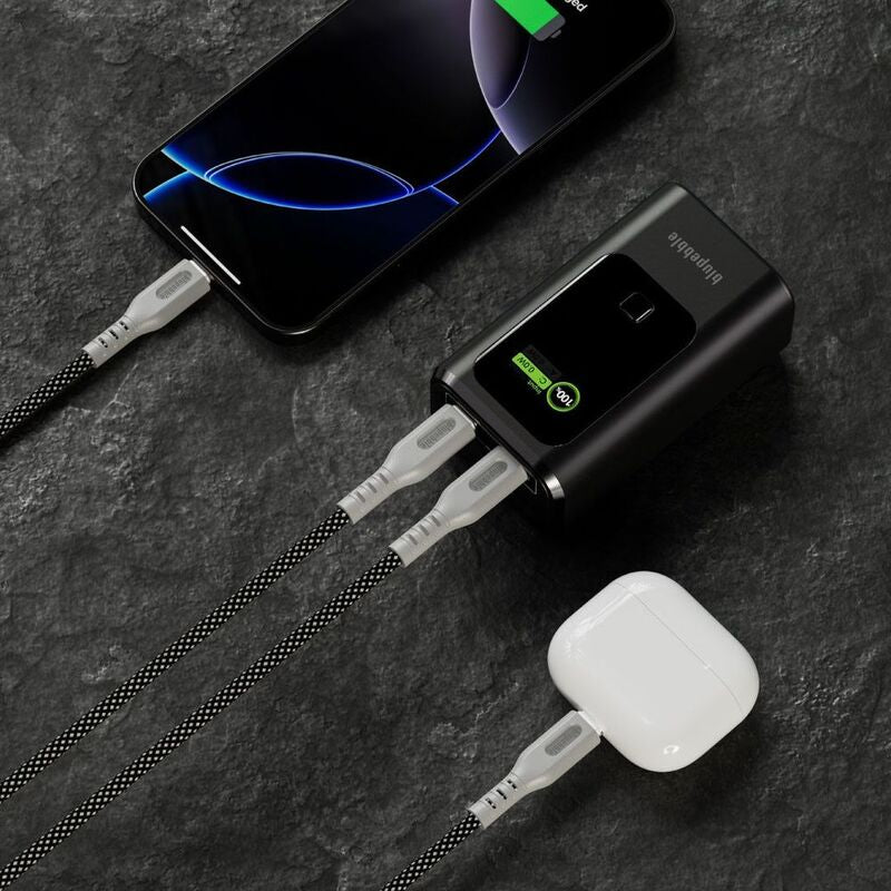 Blupebble Powerpod 10000mAh 35W LED Indicator with USB-C, USB-A Port Powerbank