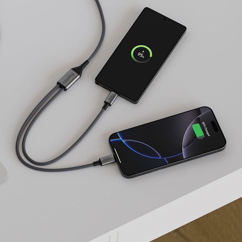 Blupebble Powerflow 3In1 Pd 100W USB-C to USB-C 1.2M/3.9Ft