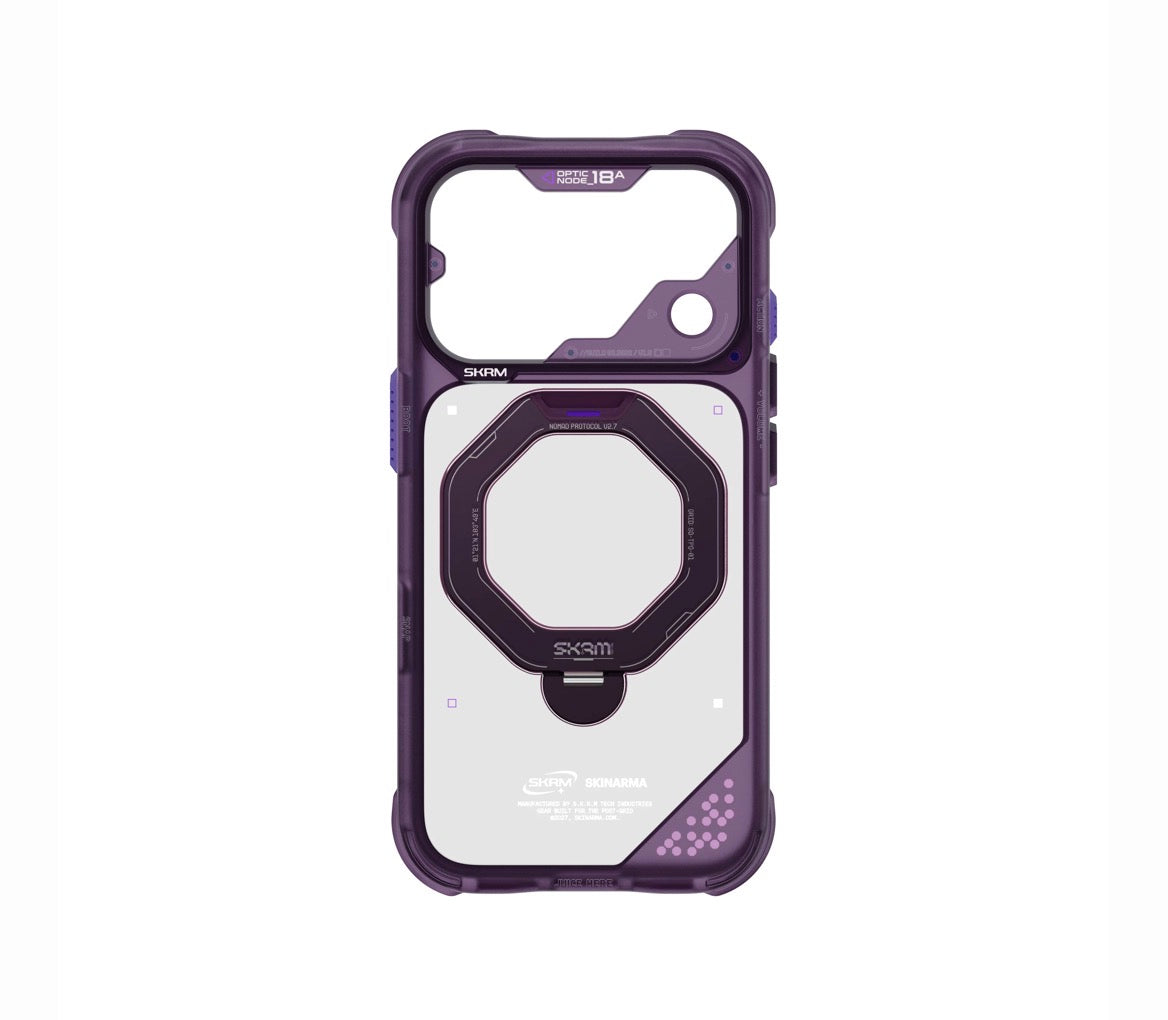SKINARMA Saturn MagSafe Case with Rotating Kickstand for iPhone 18 Pro – Burgundy
