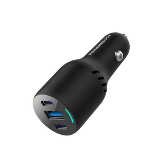 Powerology Dual Port Car Charger 65w