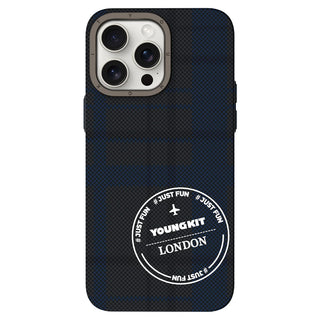 Youngkit London MagSafe Retro Plaid iPhone 15Pro Max Case