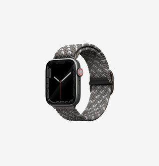 UNIQ ASPEN DESIGNER EDITIONBRADED APPLE WATCH STRAP 45 44 42 MM P GRAY