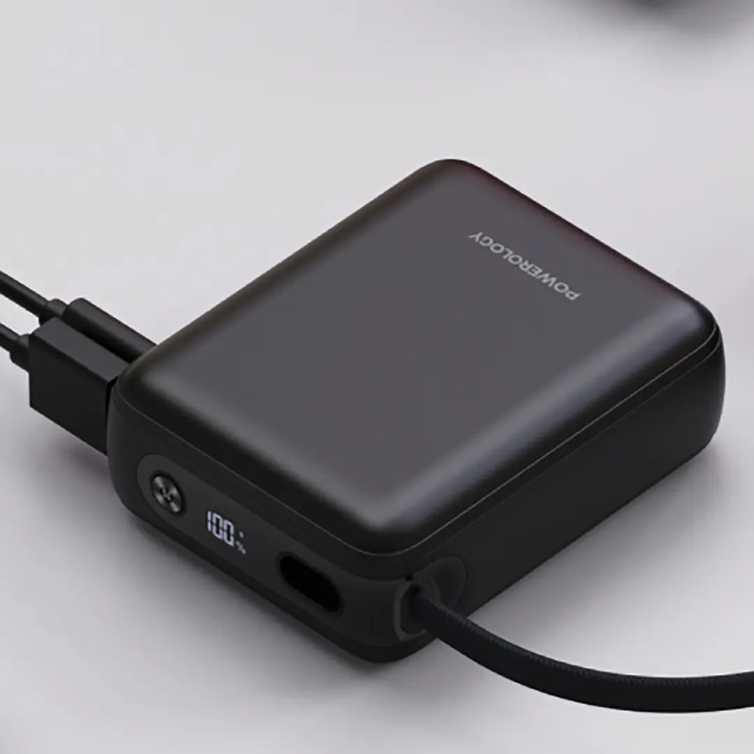 Powerology Montreal 10000mAh Power Bank - Black