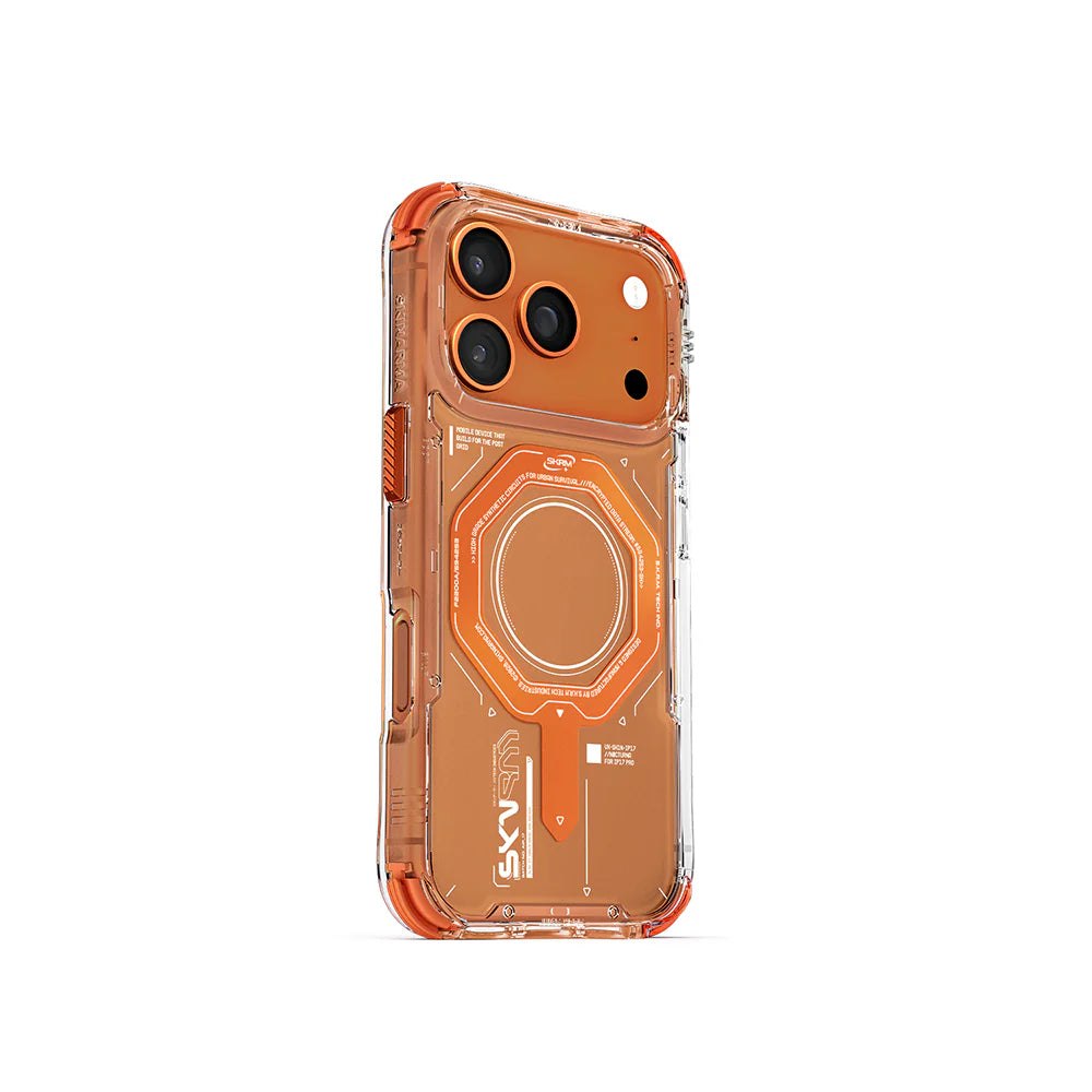 SKINARMA - iPhone 17 Pro/Pro Max 6.9 MagCharge Airbag Design Magma Case ORANGE