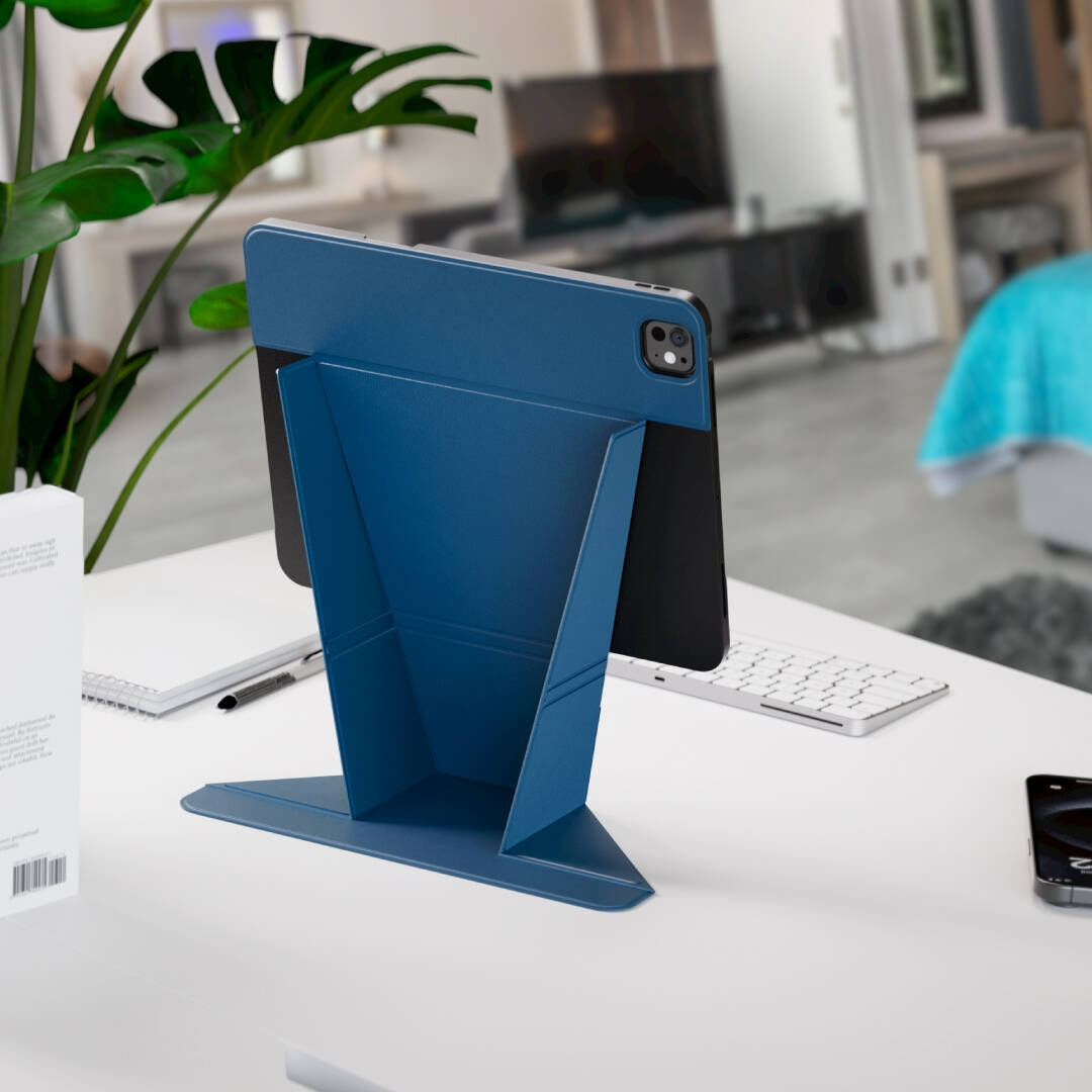 Blupebble Tokyo Elevated Case with Foldable Stand for iPad Pro 13" (2024) – Blue