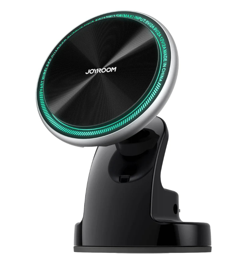 JOYROOM Magnetic Wireless Car Charger Holder with LED Letter Ring