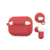 AhaStyle Full Cover Silicone Keychain Case for Airpods Pro ( Red )