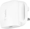 BELKIN - Wall Charger - 20W AC Charger - UK Plug - White