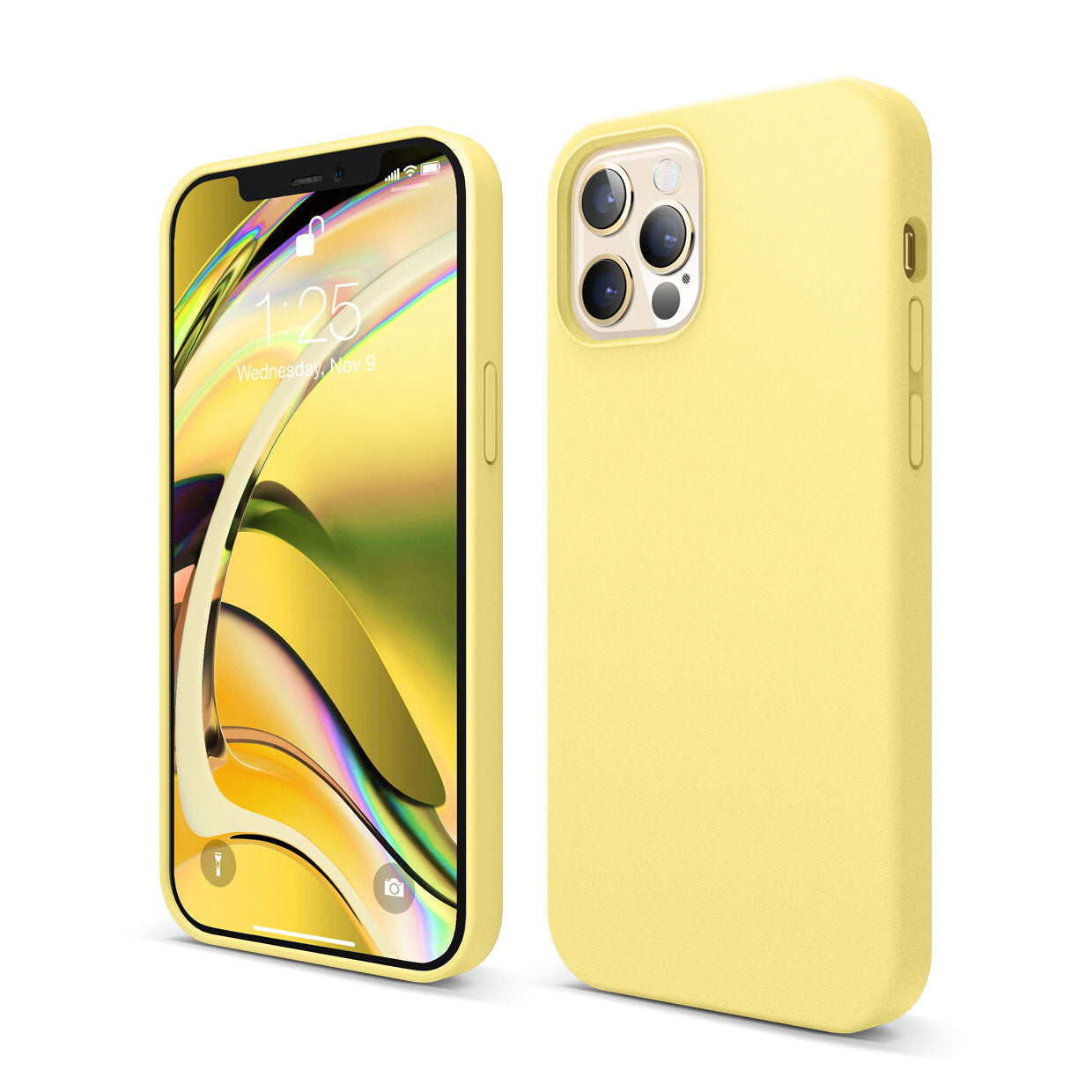 Mons Liquid Silicone Case Magsafe Compatible For IPhone 2021 (13 Promax) - YELLOW