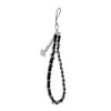 GUESS  Phone Strap Chain and PU With Metal, Strap Phone Beads, Universal - CHARM BLACK