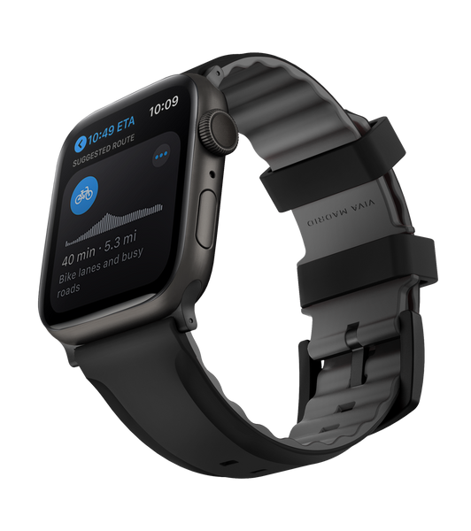 VIVA MADRID Venturx Silicone Sport Strap for Apple Watch 42/44/45mm - WHITE Model