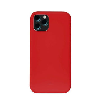 PURO Cover Silicon with Microfiber inside for iPhone 2019 (11 Pro / 11 Promax) - RED