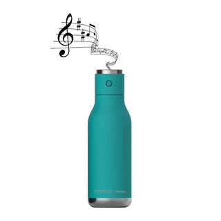 ASOBU Wireless Double Wall Insulated Stainless Steel Water Bottle with a Speaker Lid 17 Ounce - Turquoise